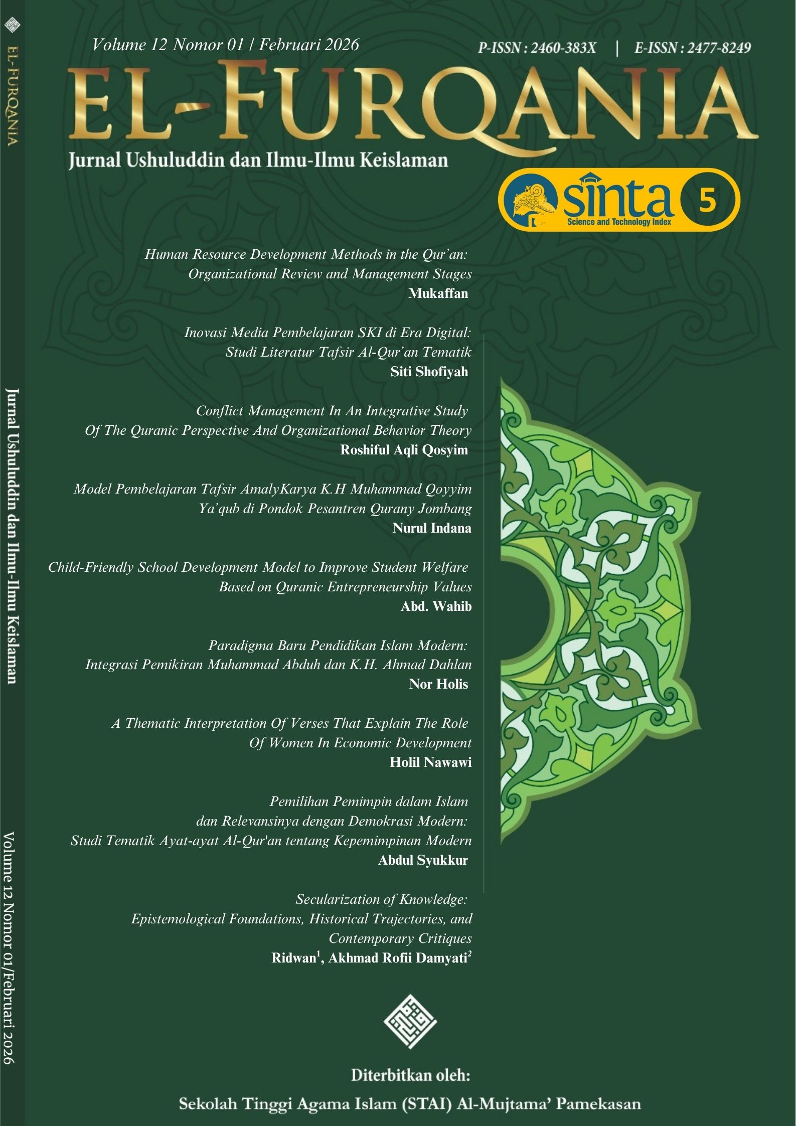 					View Vol. 12 No. 01 (2026): Februari
				