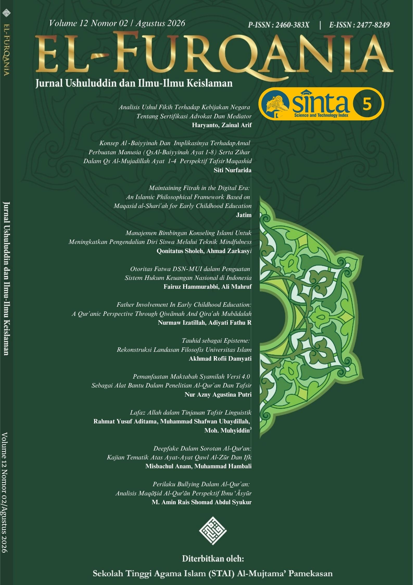 					View Vol. 12 No. 02 (2026): Agustus
				